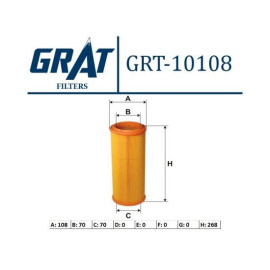 GRAT HAVA FİLTRESİ GRT-10108